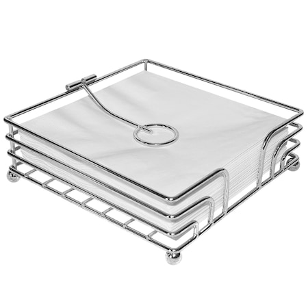 Blue Donuts Blue Donuts Napkin Holder Flat Wire - Chrome BD3931168